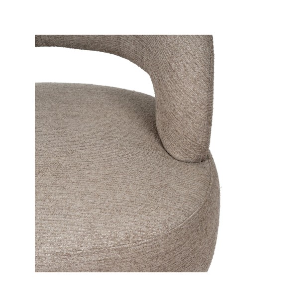 Butaca Giratoria LAURITZ, Textil Taupe