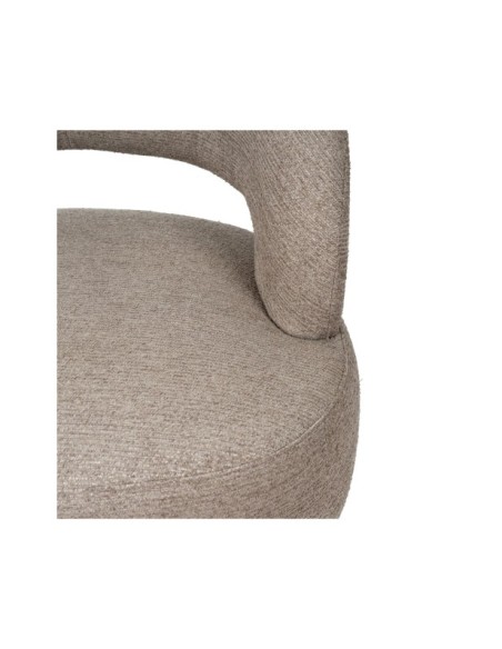 Butaca Giratoria LAURITZ, Textil Taupe
