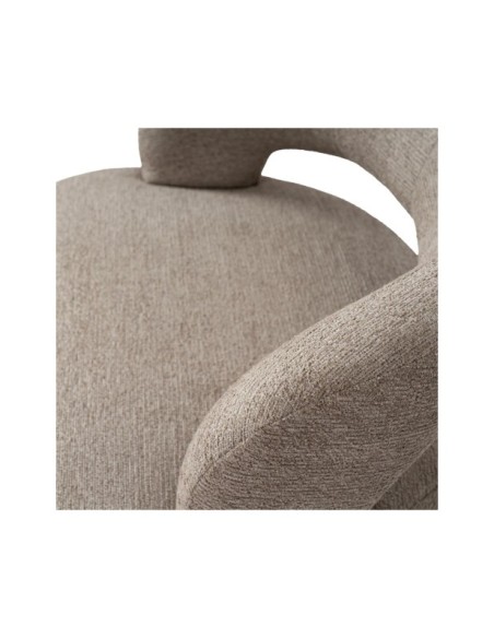 Butaca Giratoria LAURITZ, Textil Taupe