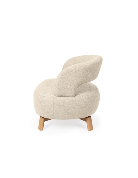 Butaca Giratoria LAURITZ, Textil Beige