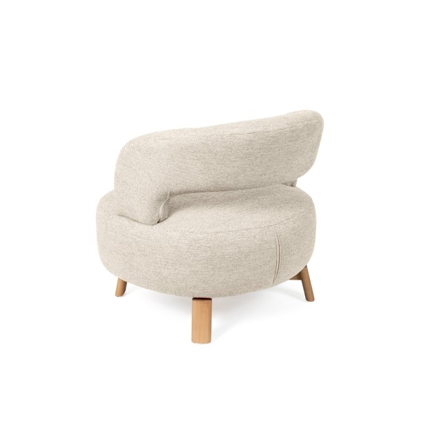 Butaca Giratoria LAURITZ, Textil Beige