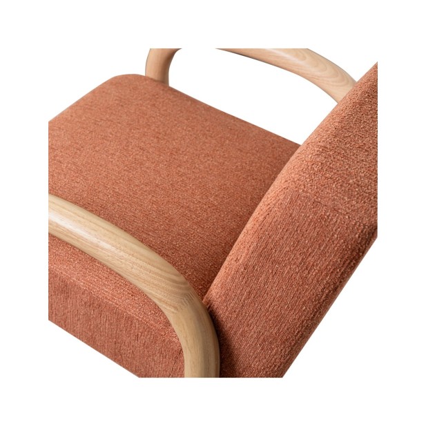 Butaca SEMINE, Textil Terracota