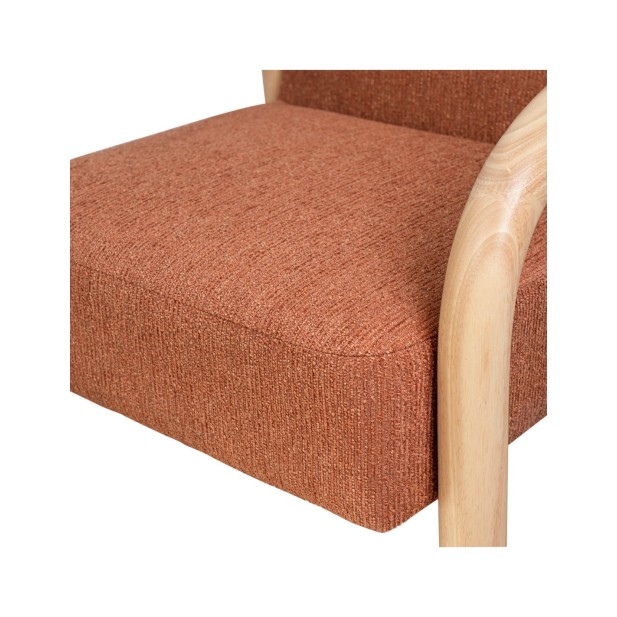 Butaca SEMINE, Textil Terracota