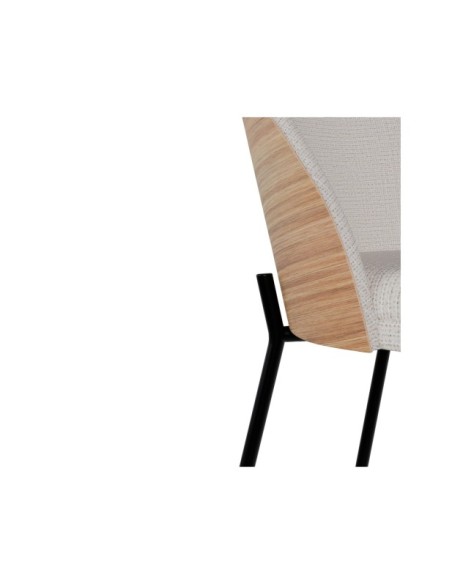 Taburete Alto FRODI 66 cm, Textil Beige