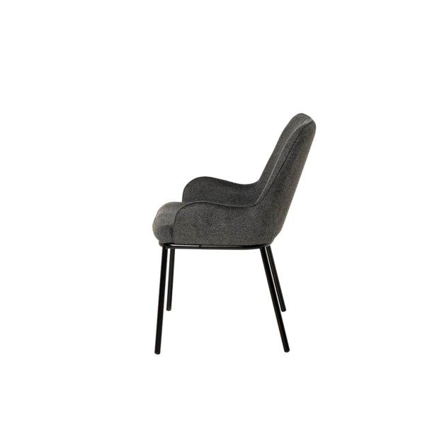 Silla MOGENS, Textil Gris Oscuro