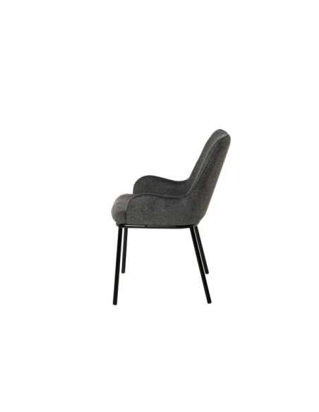 Silla MOGENS, Textil Gris Oscuro