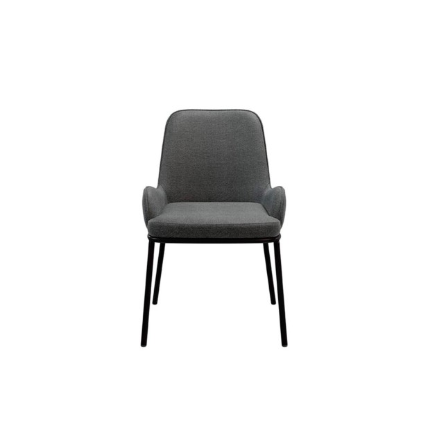 Silla MOGENS, Textil Gris Oscuro