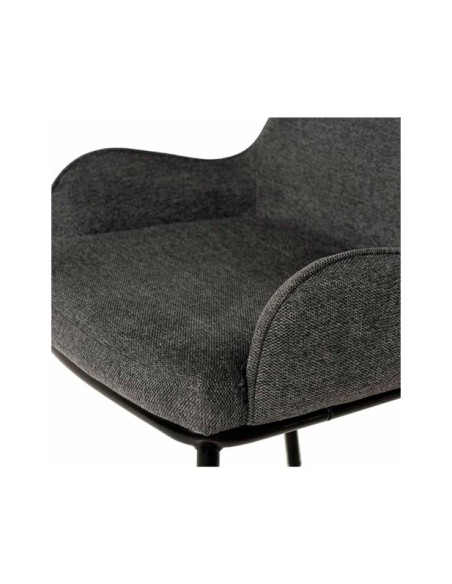 Silla MOGENS, Textil Gris Oscuro