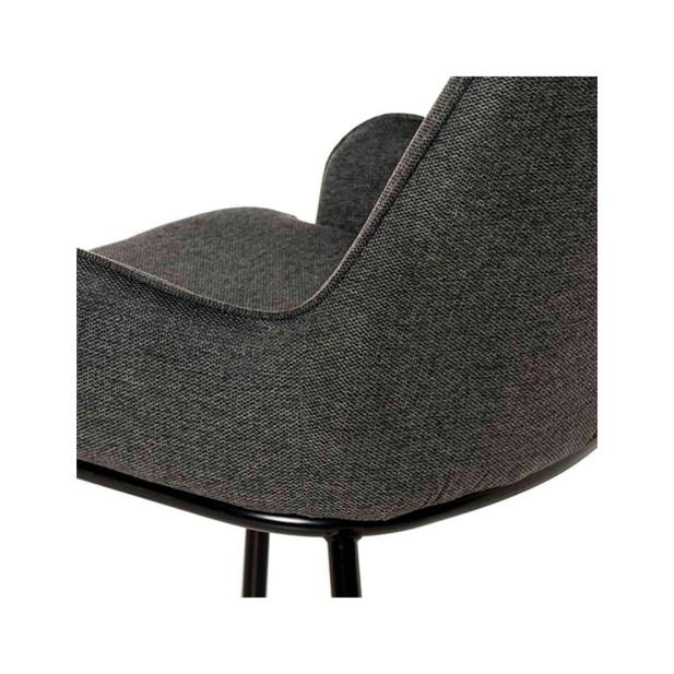 Silla MOGENS, Textil Gris Oscuro