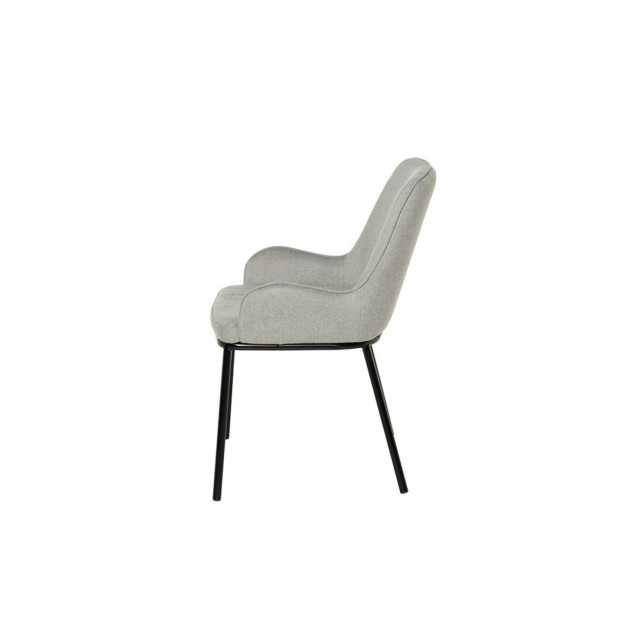 Silla MOGENS, Textil Gris Claro
