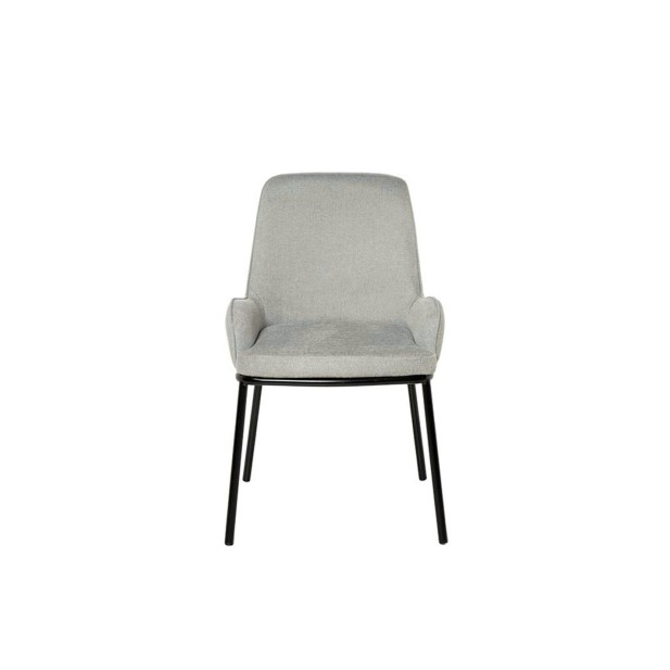 Silla MOGENS, Textil Gris Claro