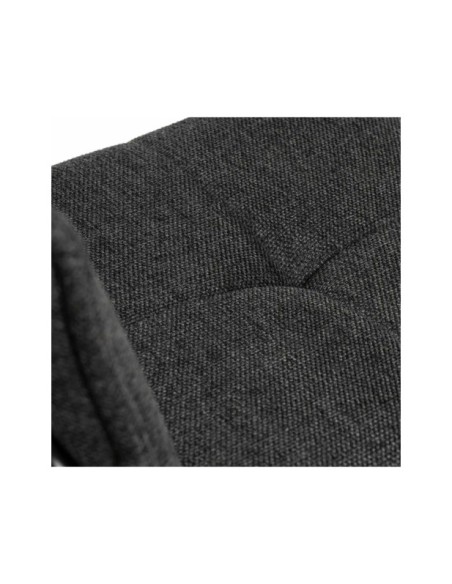 Taburete Alto ABBIE 74 cm, Textil Gris Oscuro