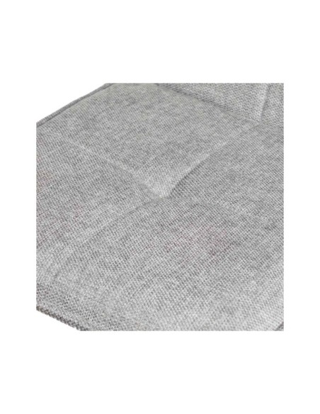 Taburete Alto ABBIE 74 cm, Textil Gris Claro