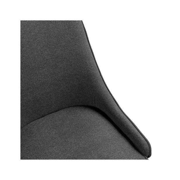 Silla GARDINE, Textil Gris Oscuro