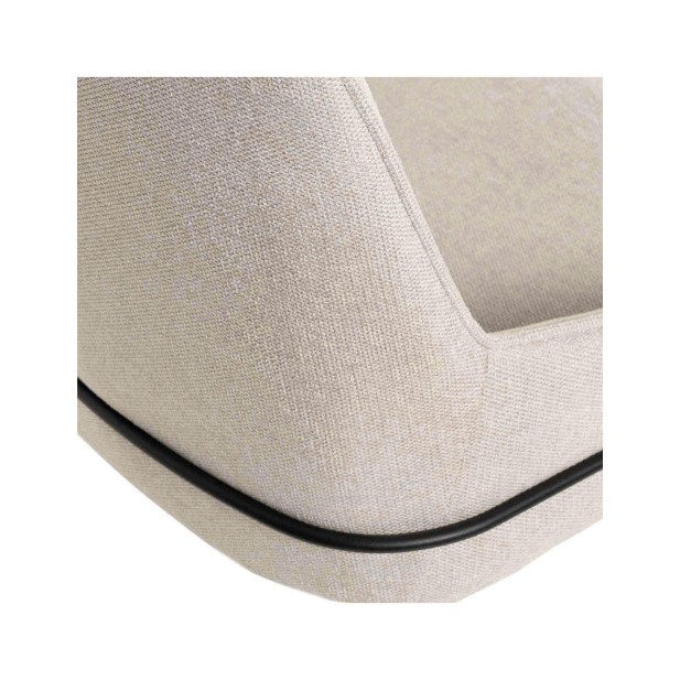 Silla KRISTINE, Textil Beige