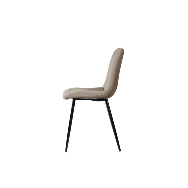 Silla BARTRAM, Textil Taupe
