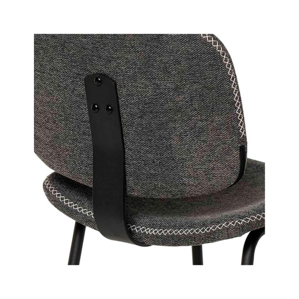 Silla STINNE, Textil Gris Oscuro