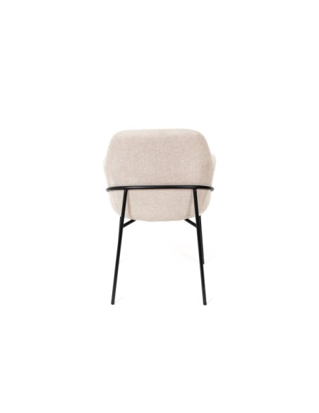 Silla con Brazos VILHELM, Textil Beige