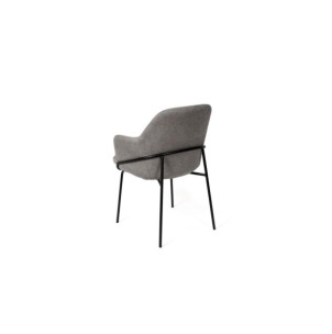 Silla con Brazos VILHELM, Textil Gris Oscuro 2