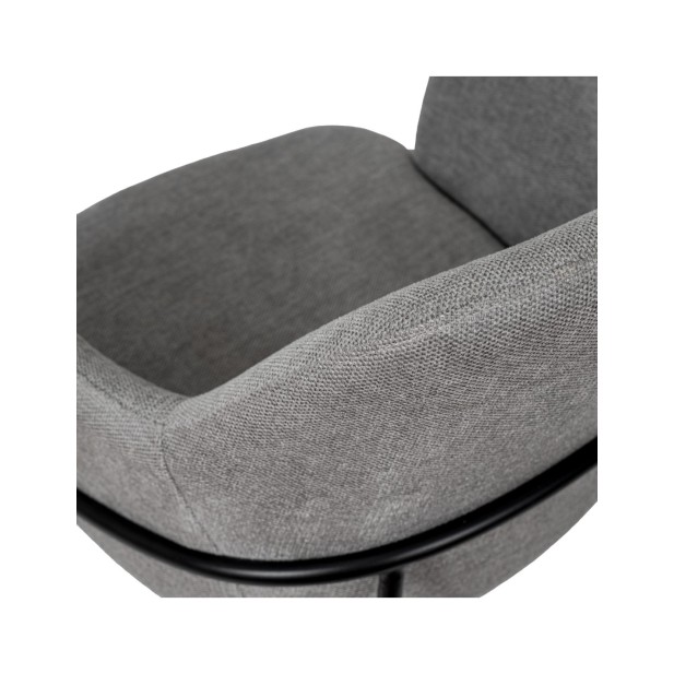 Silla con Brazos VILHELM, Textil Gris...