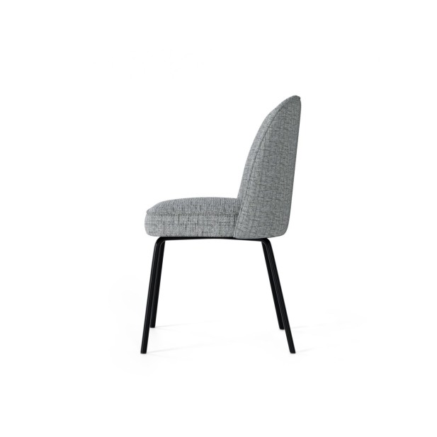 Silla BERGITTE, Textil Gris Claro