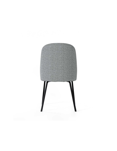 Silla BERGITTE, Textil Gris Claro