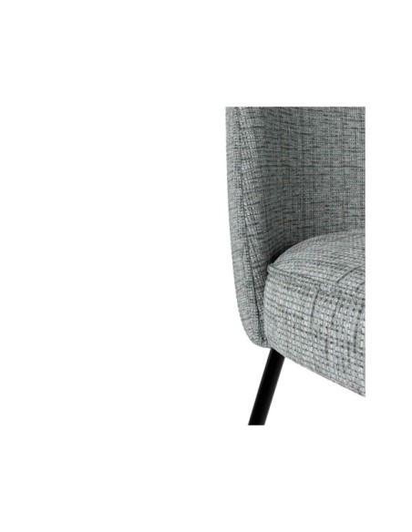 Silla BERGITTE, Textil Gris Claro