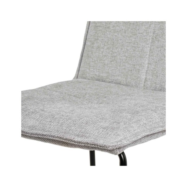 Taburete Alto ODIN 64 cm, Textil Gris...