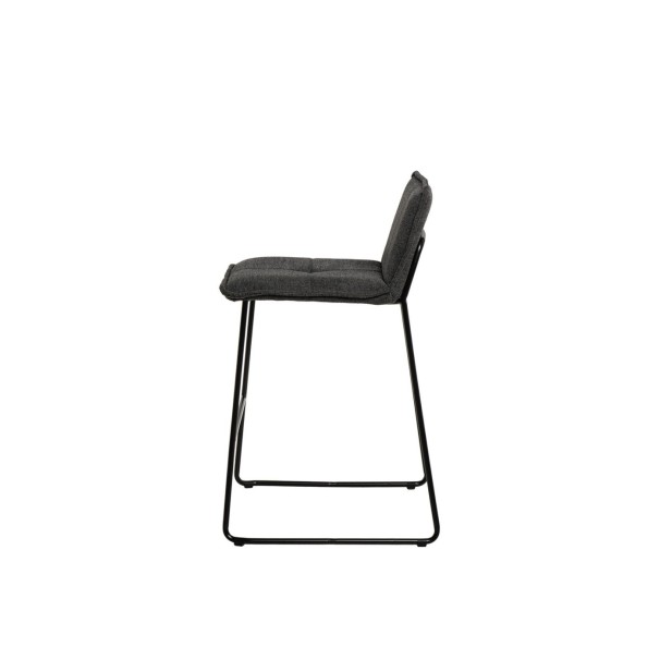 Taburete Alto ODIN 64 cm, Textil Gris...