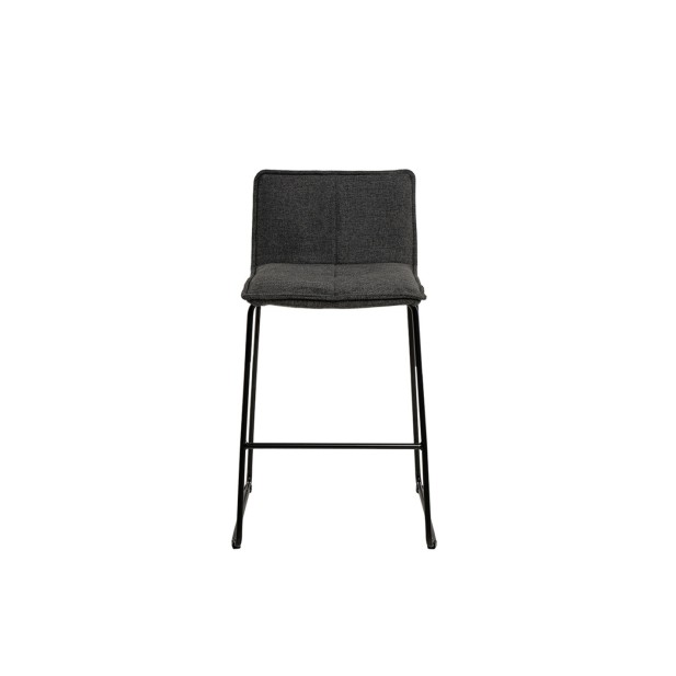 Taburete Alto ODIN 64 cm, Textil Gris...