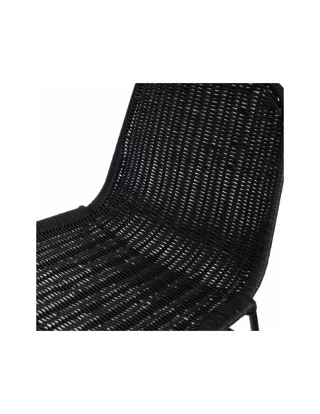 Taburete Alto KARLA 75 cm, Negro