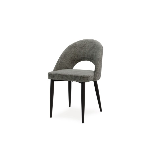 Silla LEAH, Textil Gris Oscuro