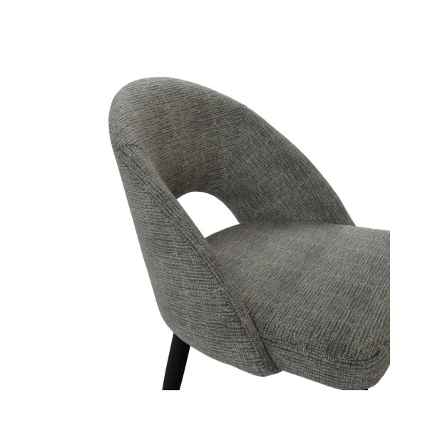 Silla LEAH, Textil Gris Oscuro