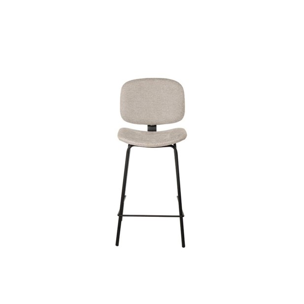 Taburete Alto NOAH 67 cm, Textil Gris...