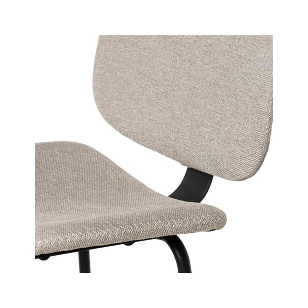 Taburete Alto NOAH 67 cm, Textil Gris...