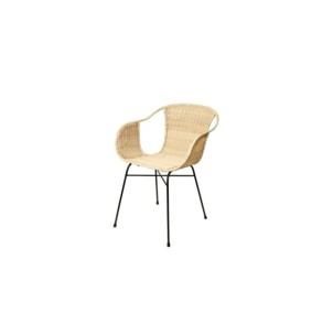 Silla con Brazos IKKE, Natural / Negro