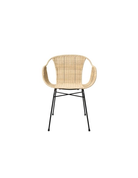 Silla con Brazos IKKE, Natural / Negro