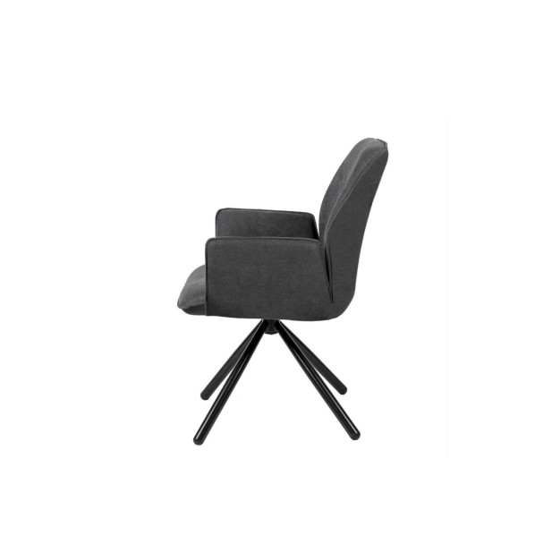 Silla Giratoria JOEN, Textil Gris Oscuro