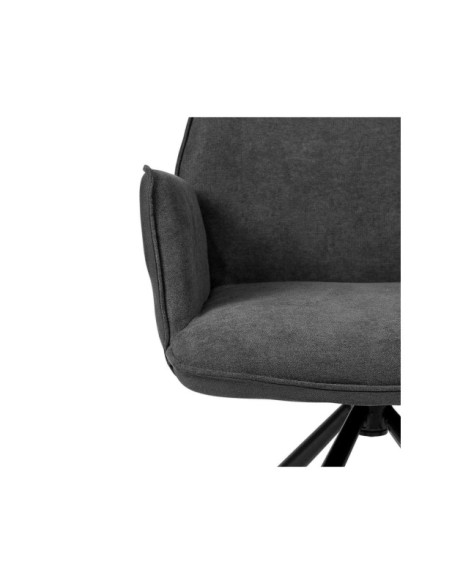 Silla Giratoria JOEN, Textil Gris Oscuro