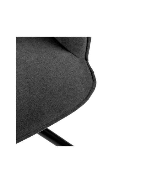 Silla Giratoria JOEN, Textil Gris Oscuro