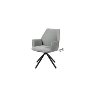 Silla Giratoria JOEN, Textil Gris Claro
