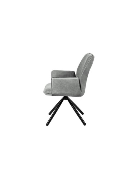 Silla Giratoria JOEN, Textil Gris Claro