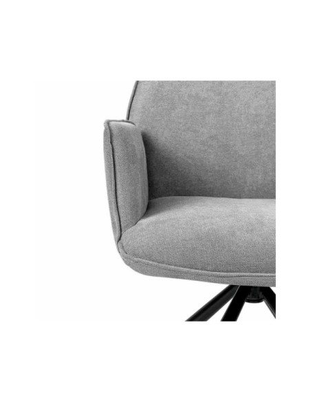 Silla Giratoria JOEN, Textil Gris Claro