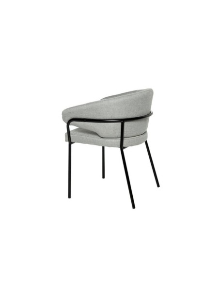 Sillacon Brazos CHRISTOFFER, Textil Gris Claro