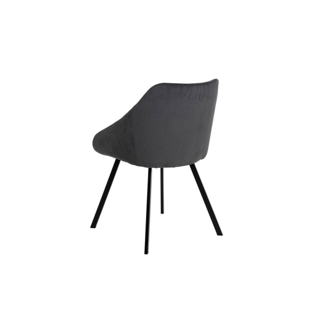 Silla ROSS, Textil Gris Oscuro