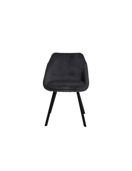 Silla ROSS, Textil Gris Oscuro