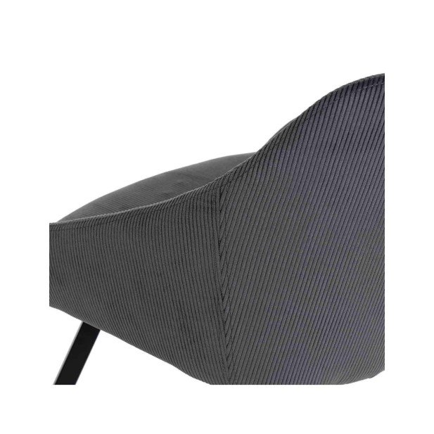 Silla ROSS, Textil Gris Oscuro