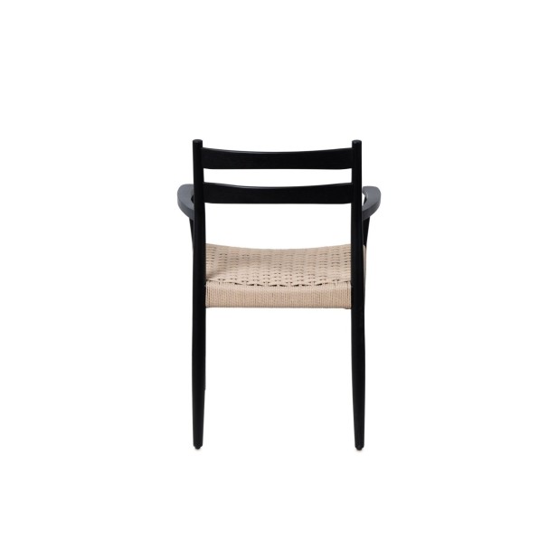 Silla con Brazos BERTHA, Negro / Natural
