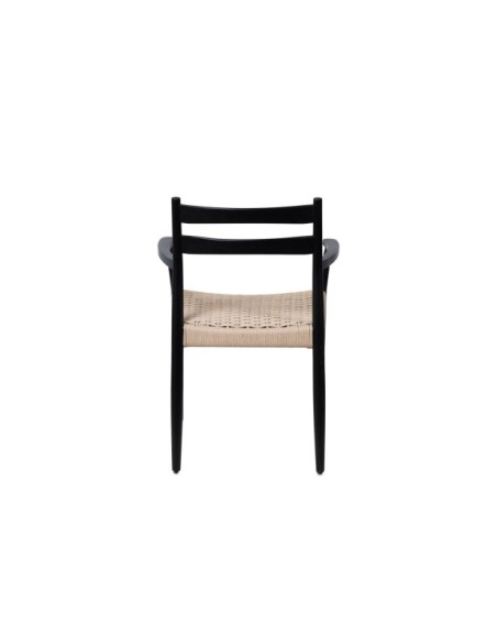 Silla con Brazos BERTHA, Negro / Natural