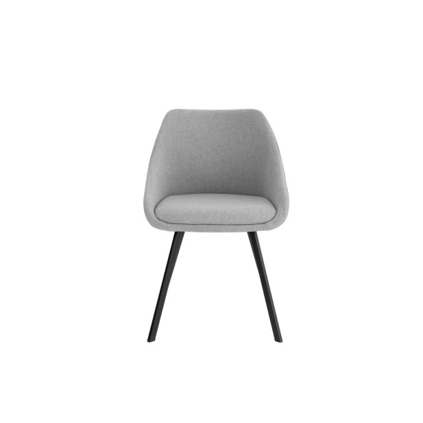 Silla COLIN, Textil Gris Claro